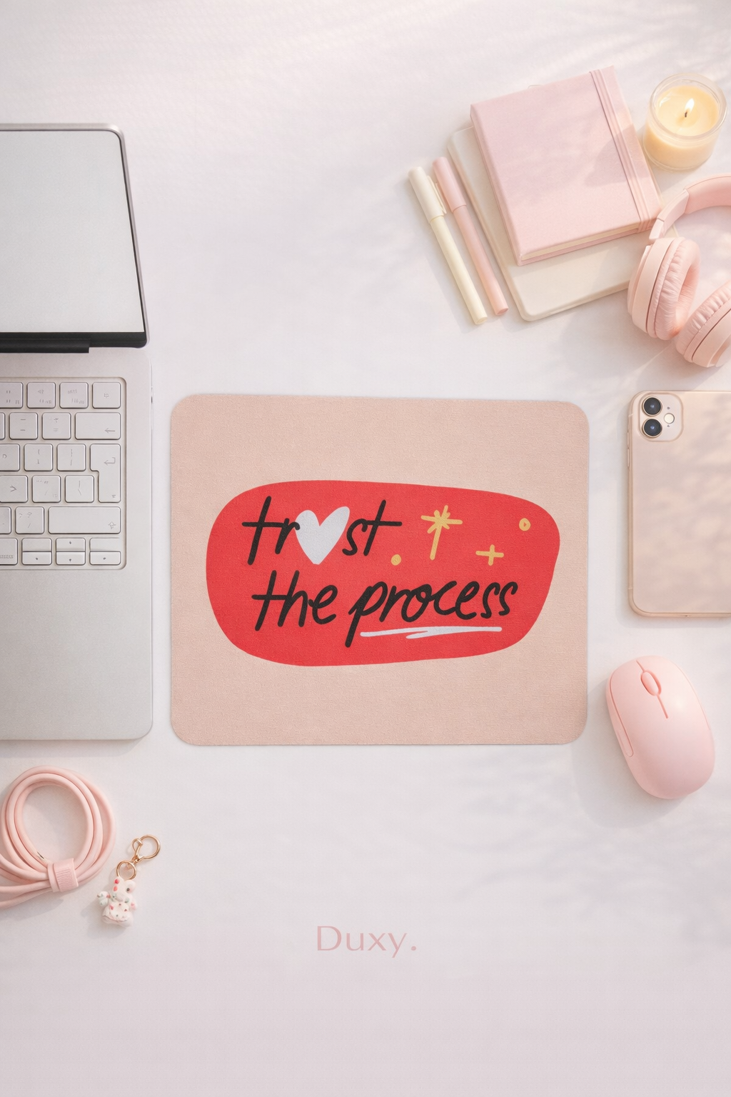 Motivasyon Yazılı Kauçuk Kaymaz Tabanlı Mouse Pad – 22x18 cm - Yumuşak Kumaş Yüzey