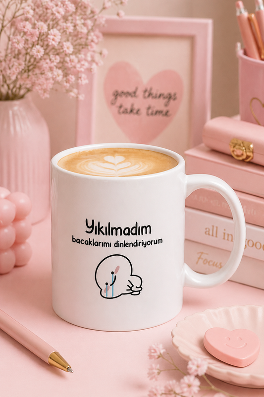 Komik Yazılı Kupa Bardak – Tasarımlı Porselen Kupa – Eğlenceli Hediye