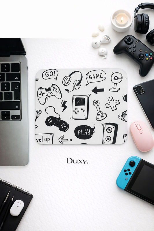 Gamer Desenli Kauçuk Kaymaz Tabanlı Mouse Pad – 22x18 cm - Yumuşak Kumaş Yüzey