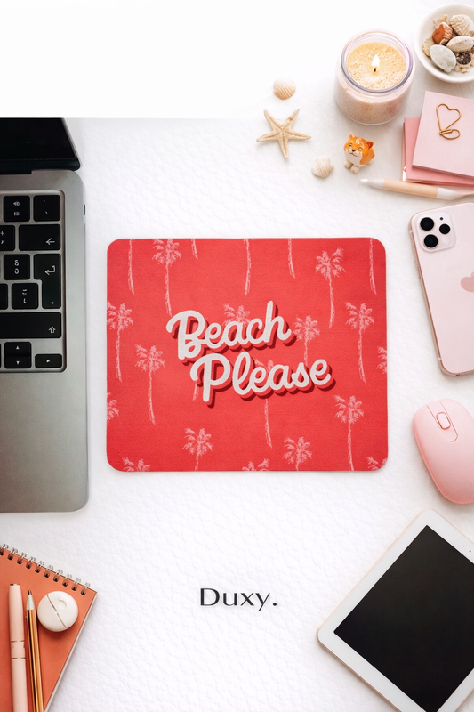 Summer Vibes Desenli Kauçuk Kaymaz Tabanlı Mouse Pad – 22x18 cm - Yumuşak Kumaş Yüzey