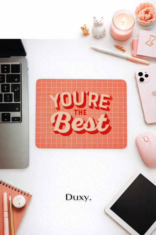Motivasyon Yazılı Kauçuk Kaymaz Tabanlı Mouse Pad – 22x18 cm - Yumuşak Kumaş Yüzey
