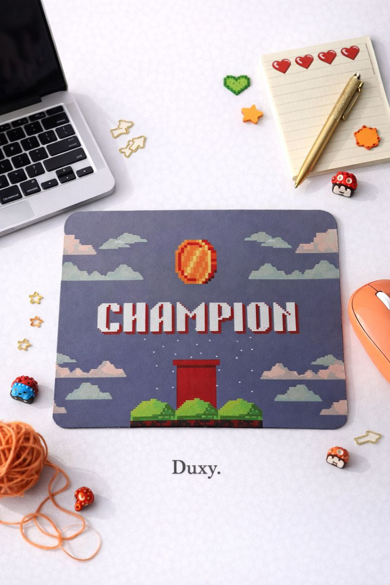 Gamer Desenli Kauçuk Kaymaz Tabanlı Mouse Pad – 22x18 cm - Yumuşak Kumaş Yüzey
