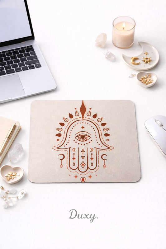 Bereket Desenli Kauçuk Kaymaz Tabanlı Mouse Pad – 22x18 cm - Yumuşak Kumaş Yüzey