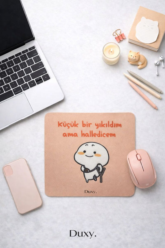 Eğlenceli Desenli Kauçuk Kaymaz Tabanlı Mouse Pad – 22x18 cm - Yumuşak Kumaş Yüzey