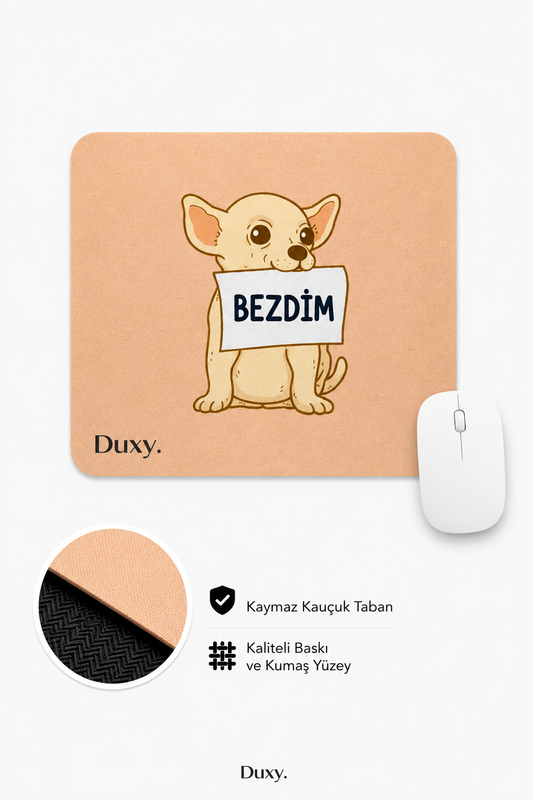 Eğlenceli Desenli Kauçuk Kaymaz Tabanlı Mouse Pad – 22x18 cm - Yumuşak Kumaş Yüzey